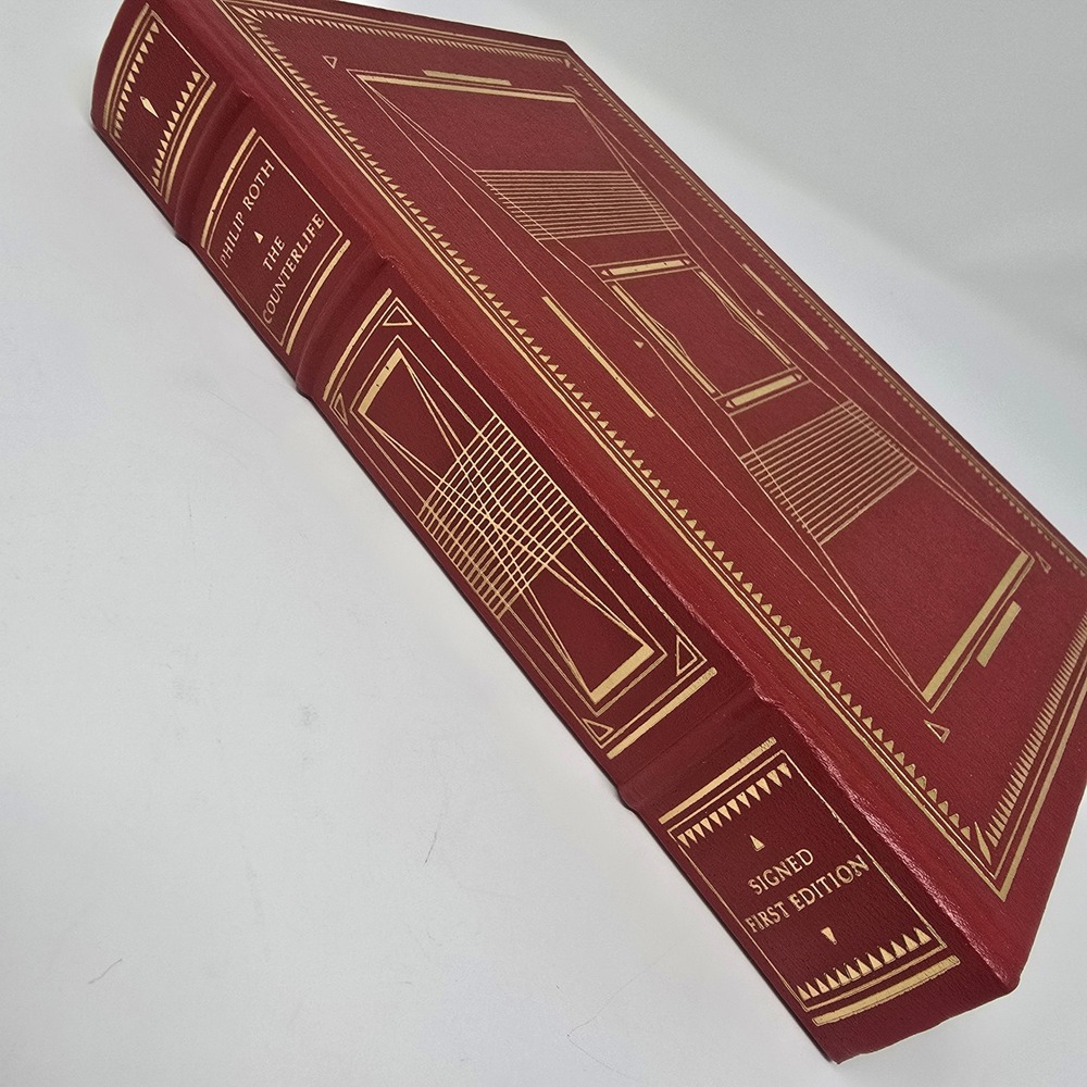 Philip Roth The Counterlife Signed First Edition Franklin Library Leather Bound